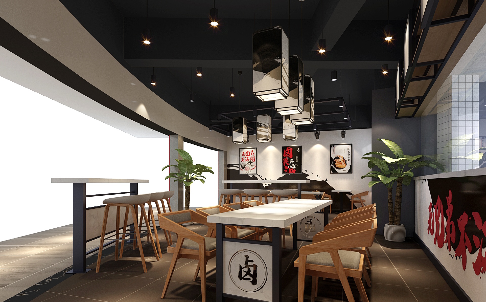 东莞卤味餐厅SI连锁空间设计——卤侠派体验馆设计